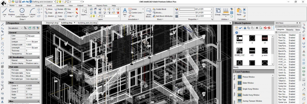 BIM no novo CMS IntelliCAD 9.0